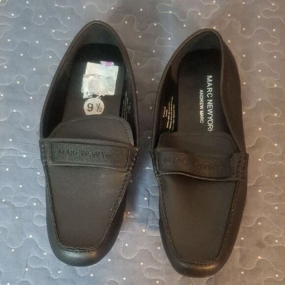 Marc New York Men's Black Tanner Loafers size 9.5 - Picture 1 of 6